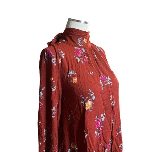 Free People Dress Tate Tunic Mini Blouse Vintage Combo X-Small New womens floral - Picture 6 of 13